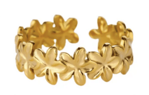 Blütenkranz Ring gold