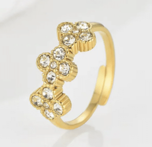 Daisy Sparkle Ring gold