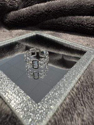 Chain Couture Ring silber