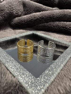 Structura Ring gold / silber