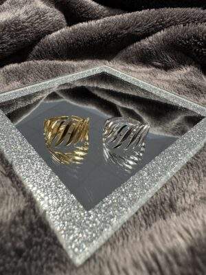 Palme Ring gold / silber