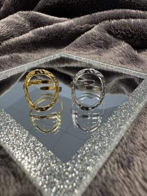 Halo Ring gold / silber