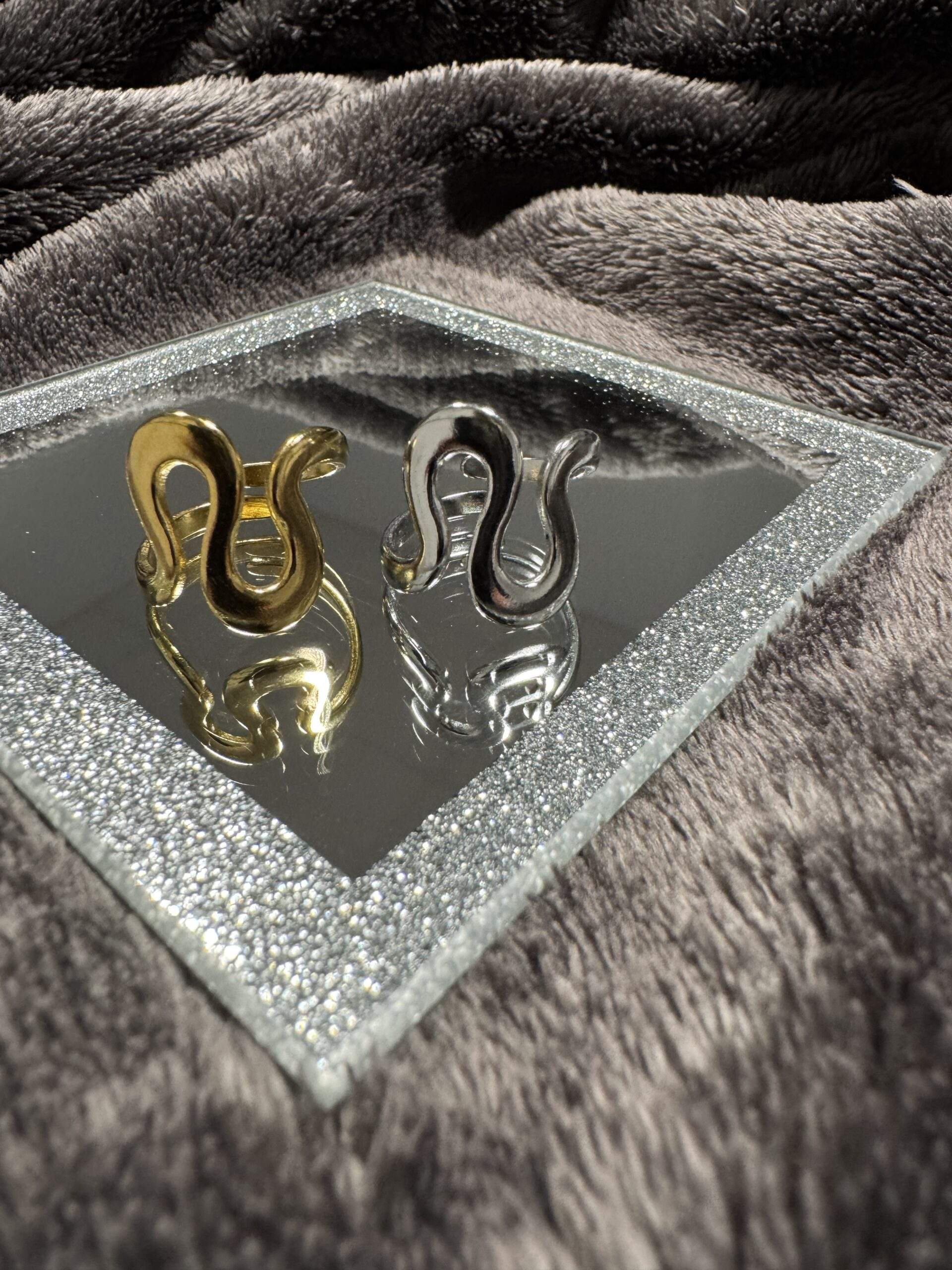 Squiggly Ring gold / silber