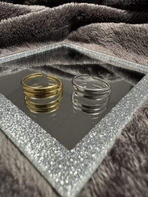 Layer Ring gold / silber