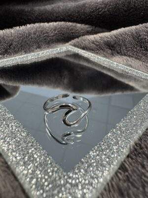 Flowline Ring silber