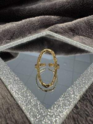 Oval Icon Ring gold
