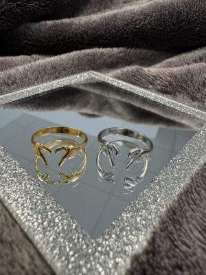 Heart Flow Ring gold / silber