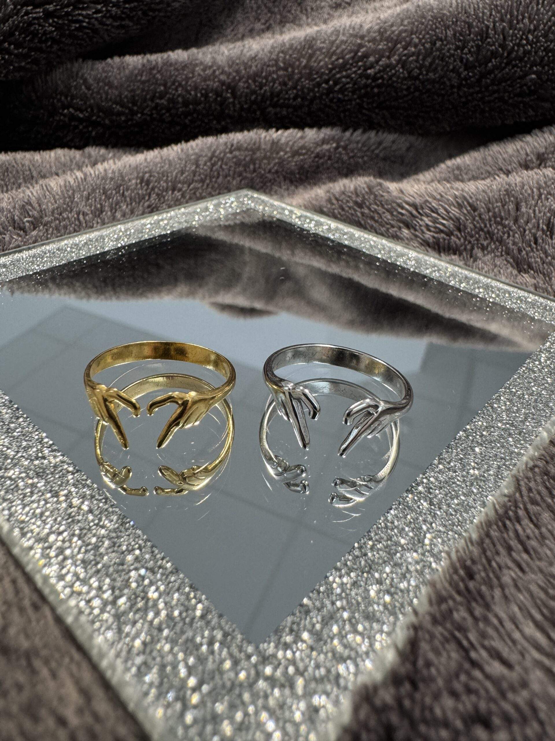 Heart Flow Ring gold / silber