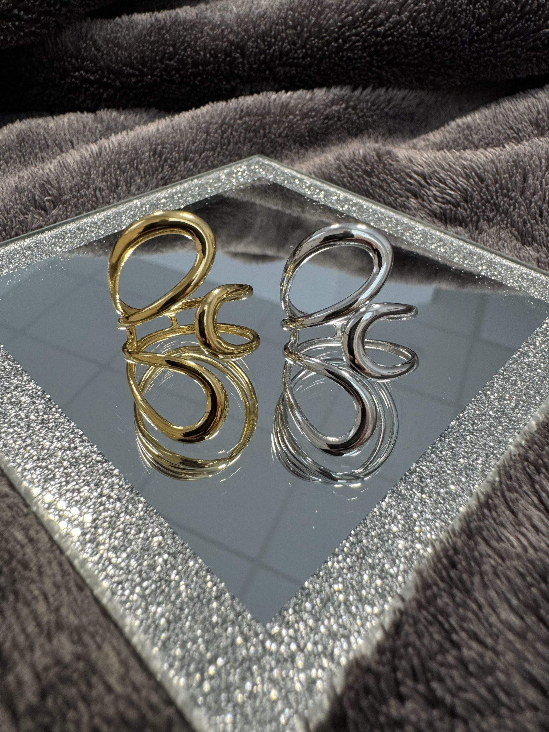 Infinity Loop Ring gold / silber