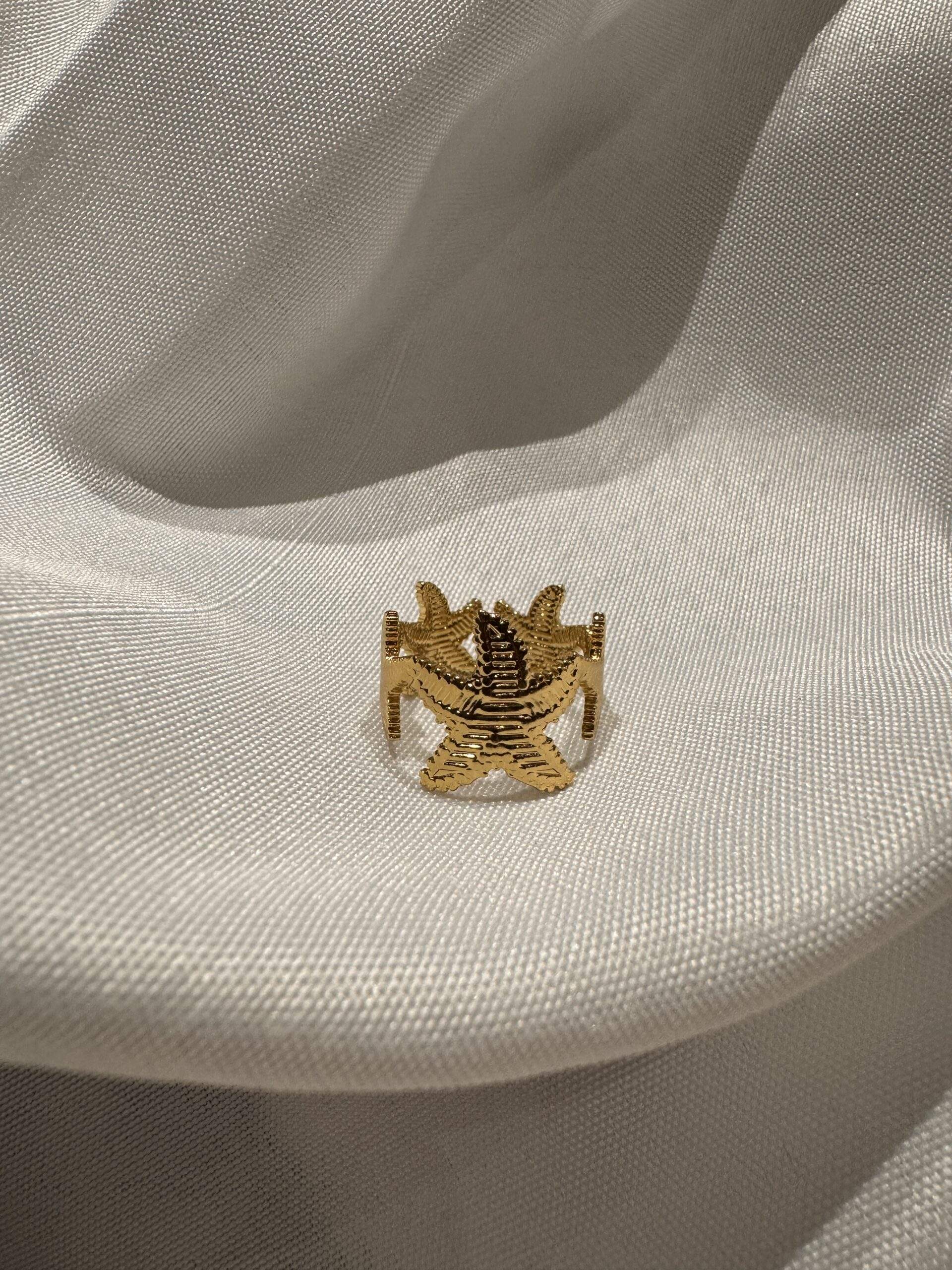 Amalfi Star Ring gold
