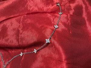 Crystal Bloom Armband silber