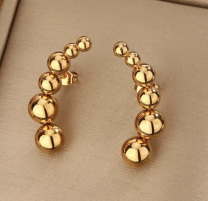 Golden Bubbles Ohrstecker gold
