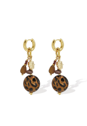 Leona Statement Ohrringe gold