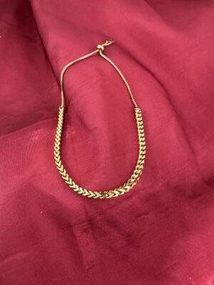 Chevron Armband gold