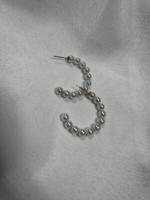 Ivory Hoop Ohrringe gold