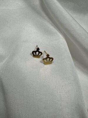 Little Crown Ohrringe gold