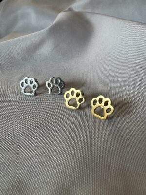 Little Paw Ohrringe gold / silber