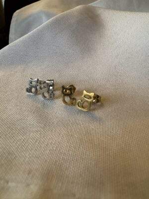 Little Cat Ohrringe gold / silber