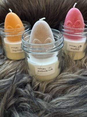 Duftende Oster Ei-Kerzen im Glas