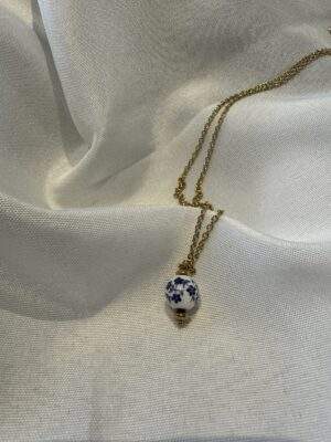 Blue Blossom Halskette gold