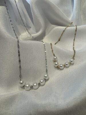 Ivory Line Halsketten gold / silber