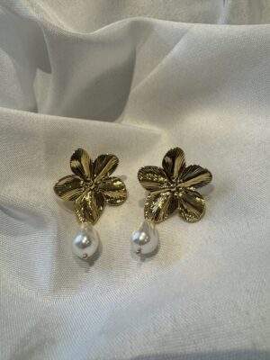 Amara Pearl Ohrringe gold