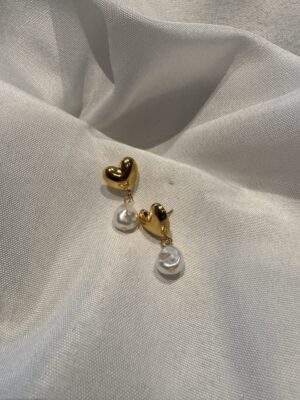 Golden Heart Drops Ohrringe gold