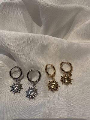 Aura Sun Hoops gold / silber