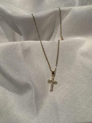 Divine Glow Cross Halskette
