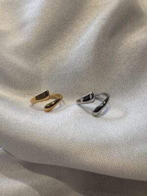 Nova Curve Ring gold / silber