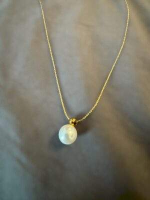 Aura Pearl Halskette gold