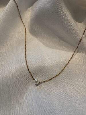 Elegant Pearl Halskette gold