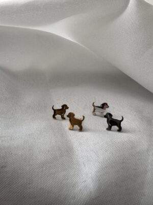 Puppy Love Ohrstecker gold / silber