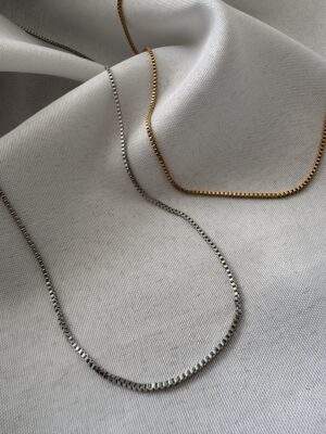Minimal Luxe Halskette gold / silber