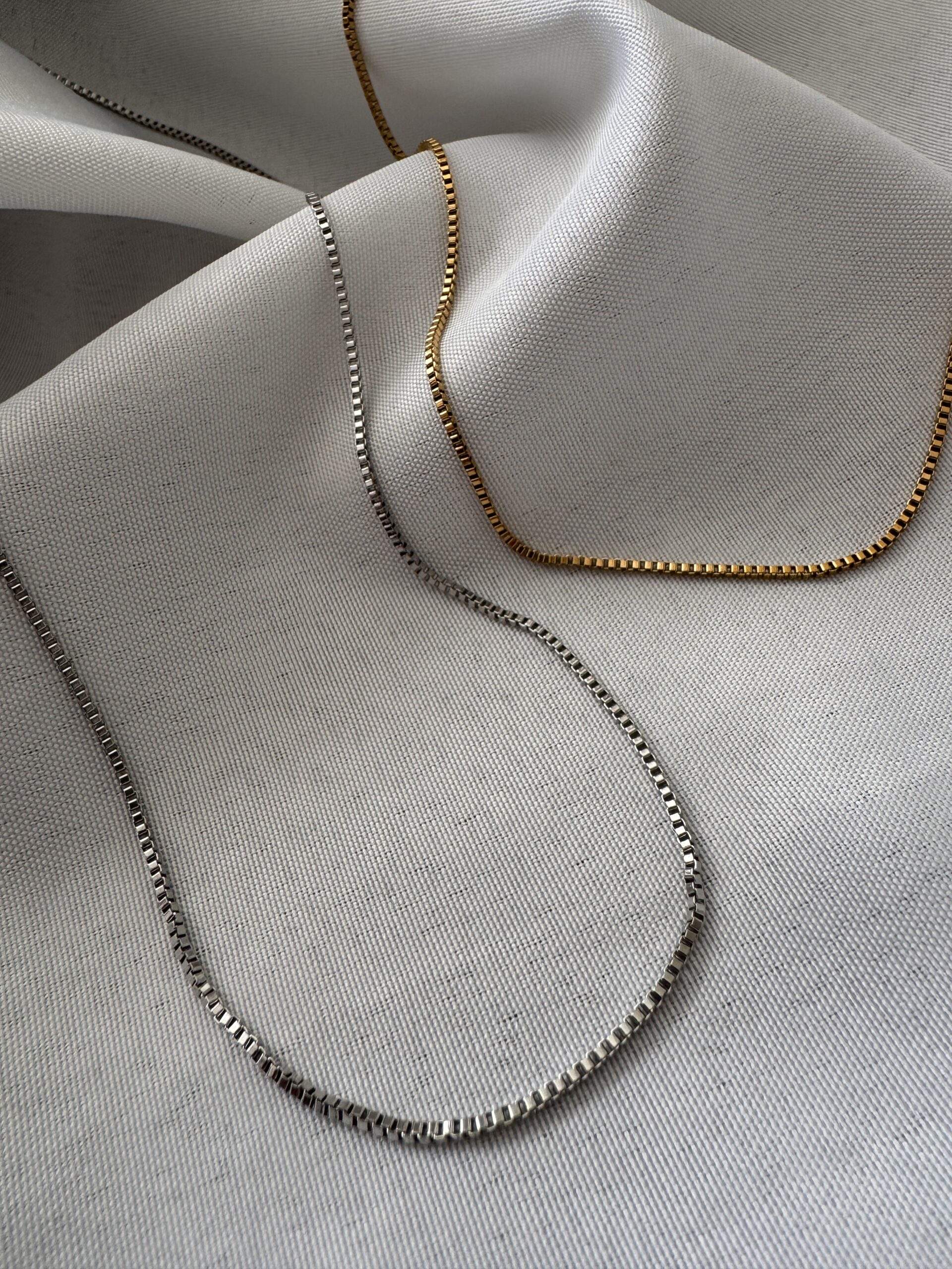 Minimal Luxe Halskette gold / silber