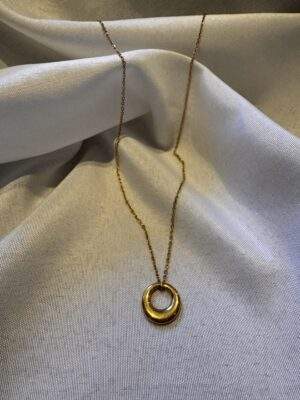 Infinity Circle Halskette gold