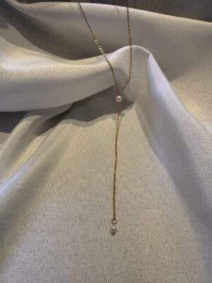Pearl Cascade Halskette gold