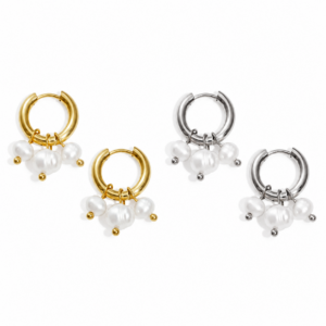 Marella Pearl Creolen gold | silber